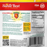 Sunlit Best Green Organics etiqueta con nutrientes para información clara