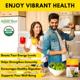 Sunlit Best Green Organics comparación de tamaño de tabletas para fácil ingestión