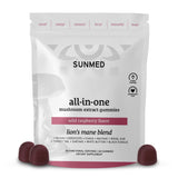 SUNMED gominolas sobre madera evocando ingredientes naturales