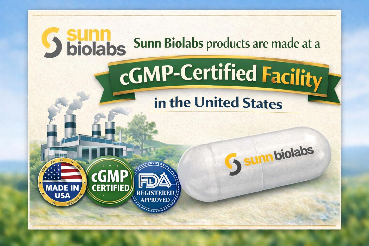 SUNN BIOLABS closeup vitamina C tamponada indicando menor acidez
