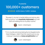 SUNNA SUPPLEMENTS comparación de tamaño del envase para referencia del usuario