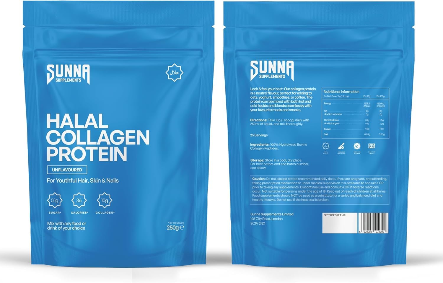 SUNNA SUPPLEMENTS pack de tres en entorno de cocina saludable
