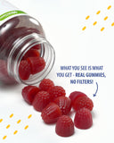 SUNNY SAM envase abierto mostrando gominolas y dosificación visible
