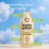 Sunny Within sobre abierto con textura de líquido y ventaja de rápida absorción