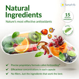 Sunsafe Rx ingredientes naturales agrupados que resaltan composición