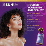 SUNUV primer plano de la cápsula que destaca absorción eficiente