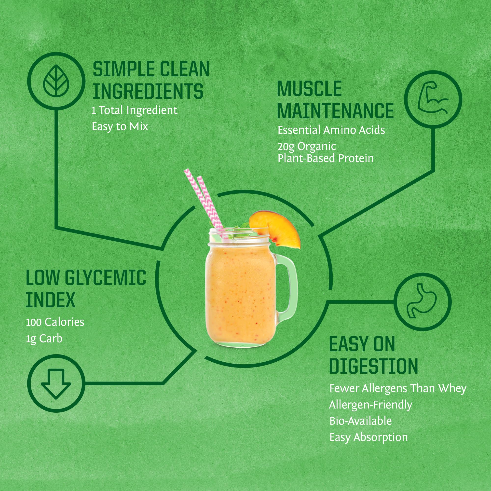 Sunwarrior batido preparado con fruta, proteína vegetal nutritiva