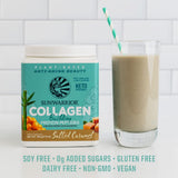 Sunwarrior batido salted caramel listo para consumir y sabroso