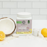 Sunwarrior envase abierto con sabor yuzu coconut, experiencia de consumo agradable