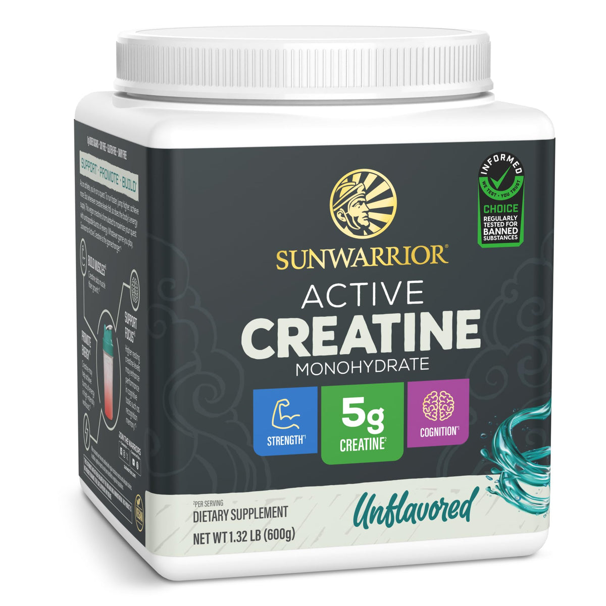 Sunwarrior envase frontal mostrando diseño y beneficios del producto