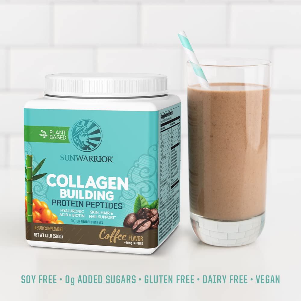 Sunwarrior detalle de ingredientes vegetales que refuerza origen limpio