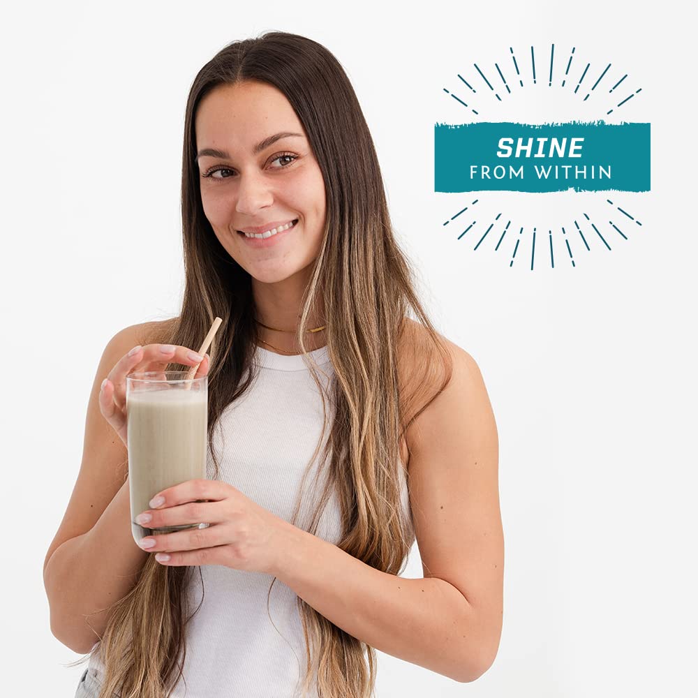 Sunwarrior primer plano del polvo con aroma churro atractivo y natural