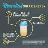 Sunwarrior etiqueta con información de ingredientes y origen vegetal