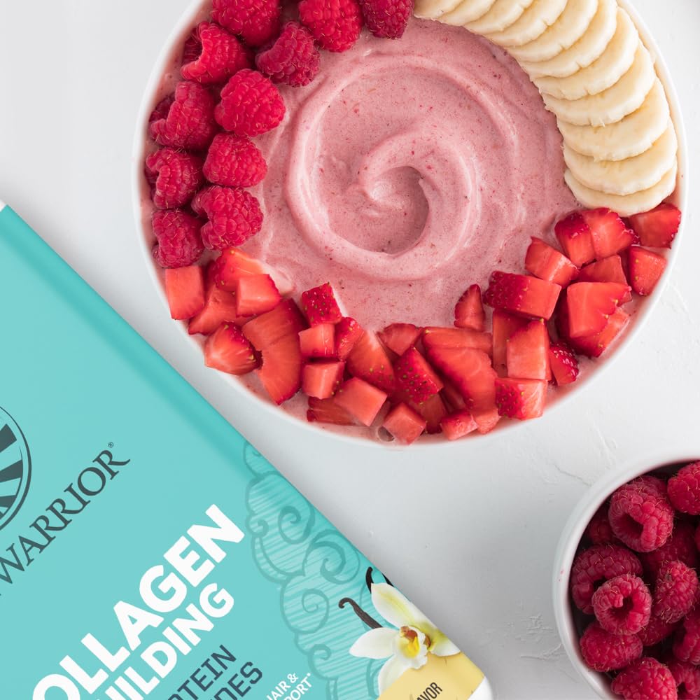 Sunwarrior etiqueta nutricional en primer plano mostrando ingredientes clave