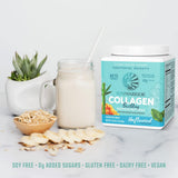Sunwarrior close-up de la etiqueta nutricional mostrando ingredientes limpios