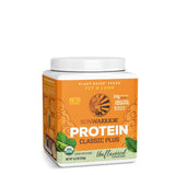 Sunwarrior envase frontal mostrando diseño y beneficio de proteína limpia