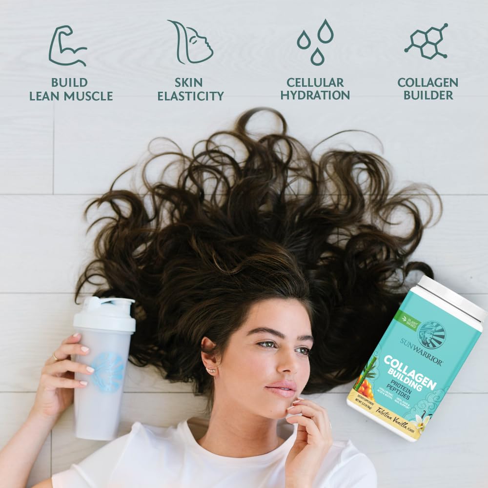 Sunwarrior cucharita con polvo para medir la porción diaria precisa