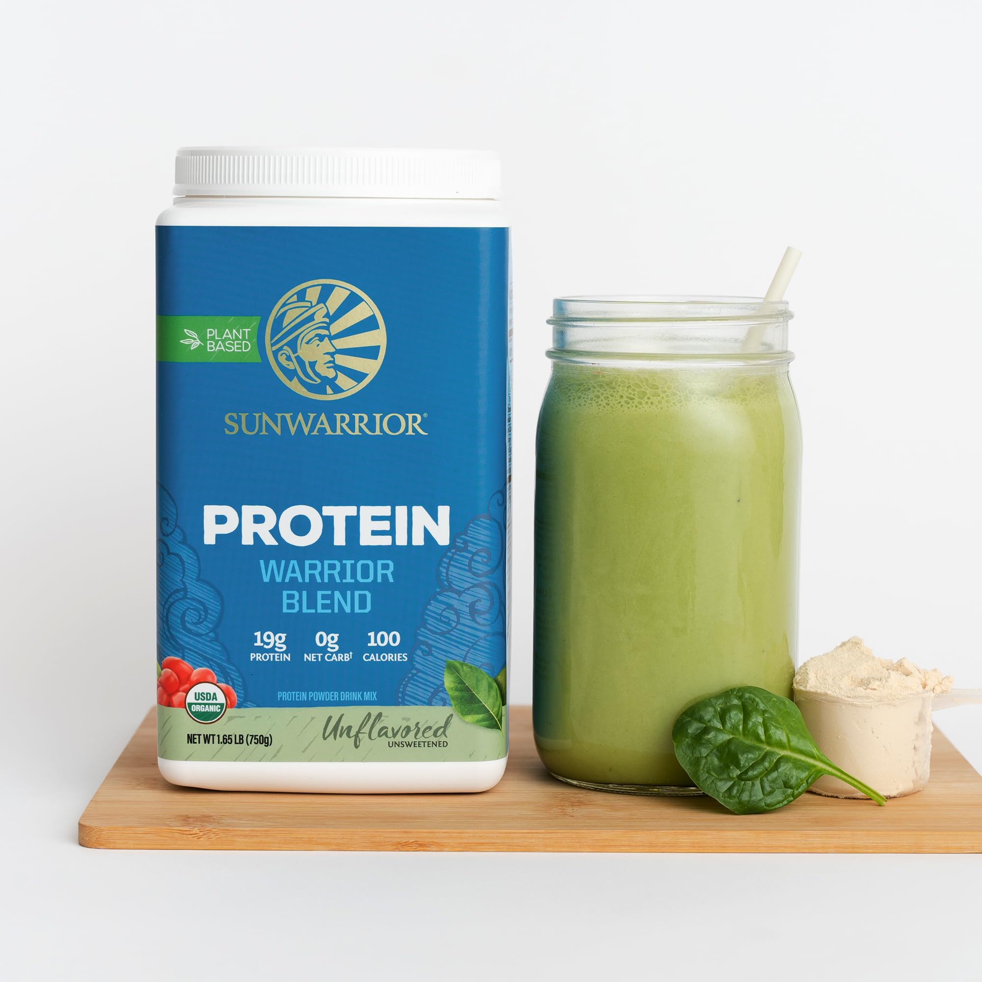 Avena con Sunwarrior añadida para desayuno proteico, mejora nutricional sin alterar sabor
