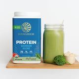 Avena con Sunwarrior añadida para desayuno proteico, mejora nutricional sin alterar sabor