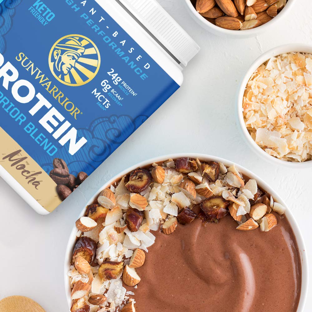 Sunwarrior polvo en avena y panqueques, versatilidad en recetas