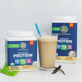 Sunwarrior smoothie de frutas con proteína, versátil en recetas y sabor agradable