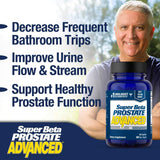 SUPER BETA PROSTATE etiqueta nutricional destacando ingredientes clave y dosis