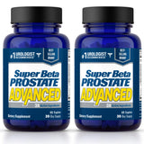 SUPER BETA PROSTATE frasco frontal mostrando etiqueta y beneficios visibles