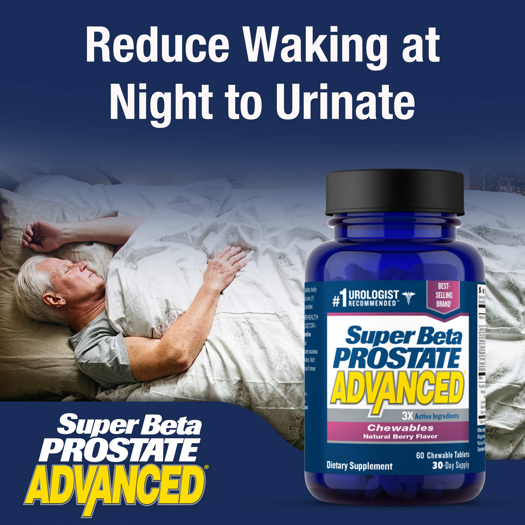 SUPER BETA PROSTATE hombre activo en exterior promoviendo bienestar urinario y movilidad