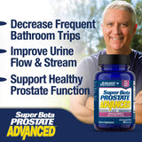 Super Beta Prostate primeros planos de ingredientes principales y origen