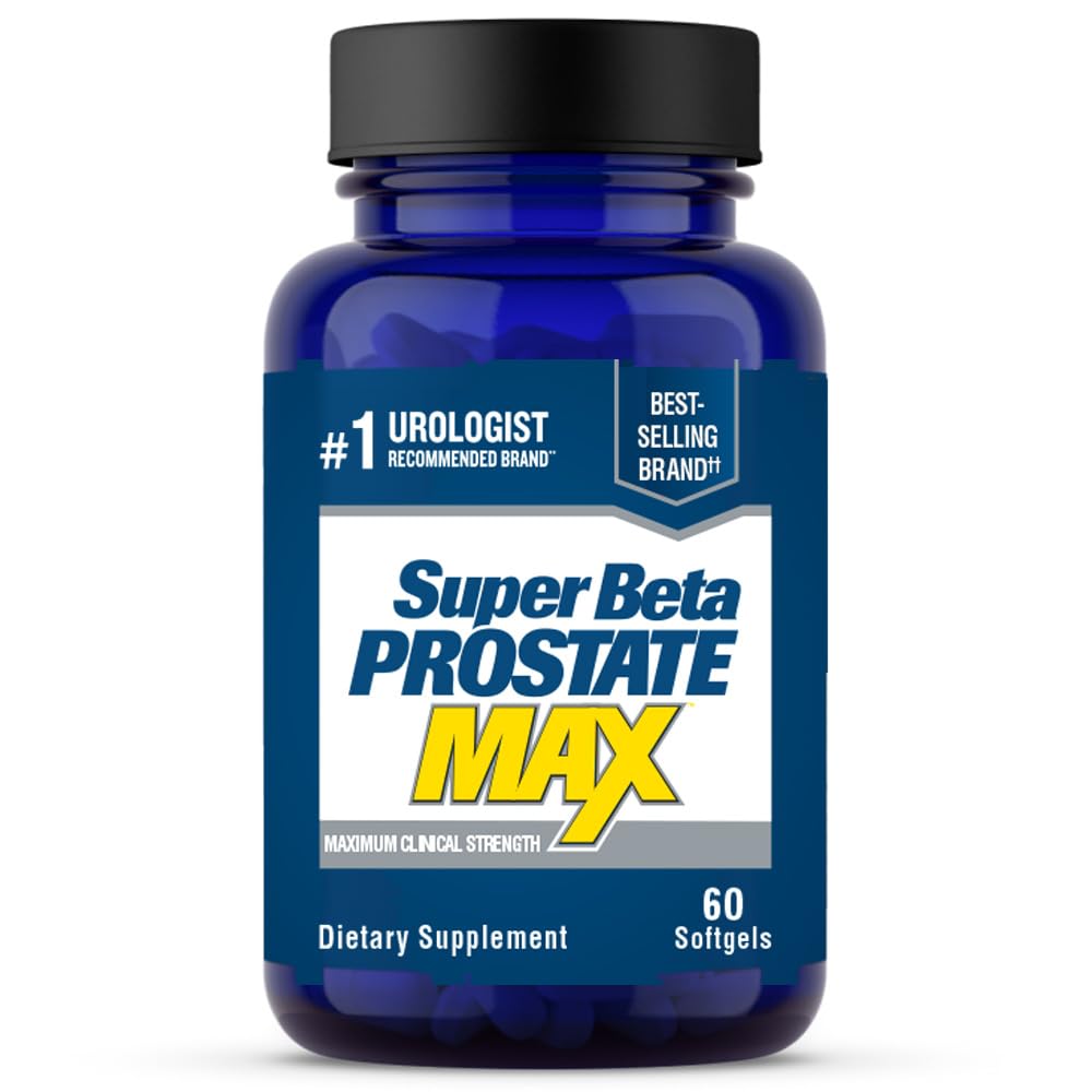 SUPER BETA PROSTATE envase frontal mostrando la etiqueta y beneficios principales
