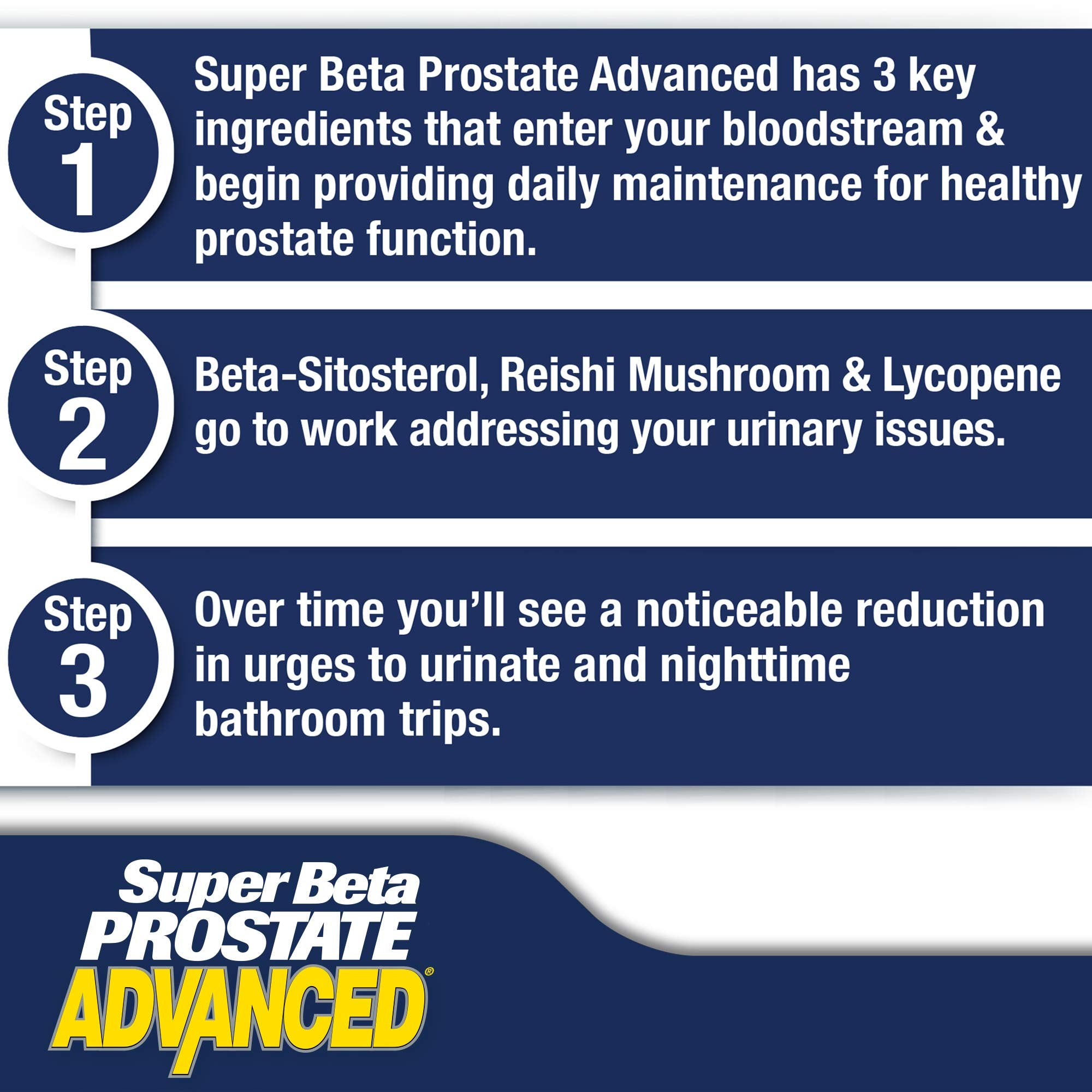 Super Beta Prostate tubo abierto con tabletas masticables listo para tomar