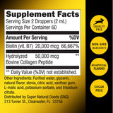 Super Natural Goods comparación de tamaño 4oz en mano para referencia de uso