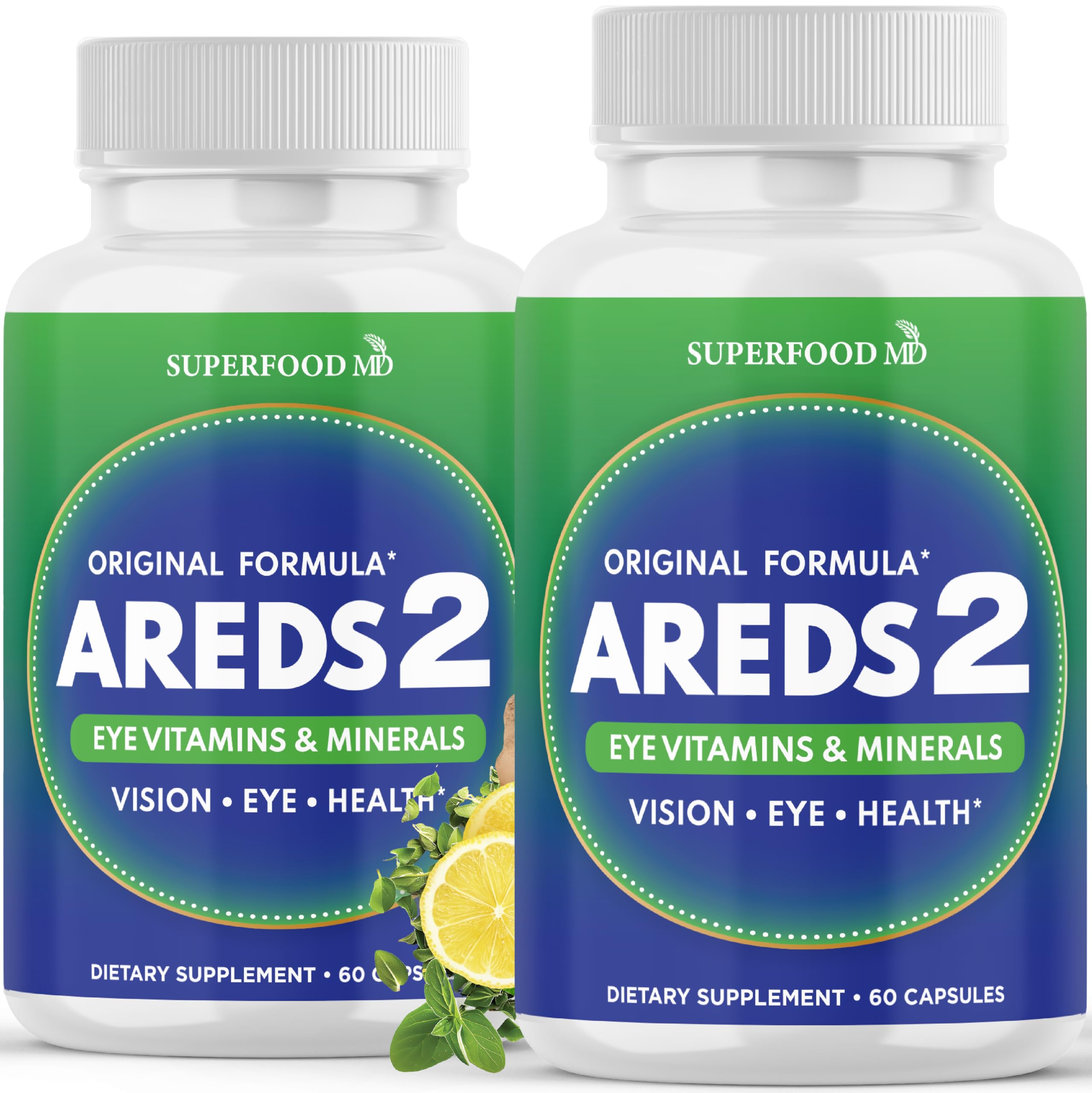 Superfood MD frente del envase mostrando 120 cápsulas y conveniencia