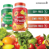 Superfood MD botellas con doble sellado mostrando frescura protegida