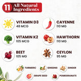Superfood MD etiqueta con ingredientes clave para transparencia de fórmula
