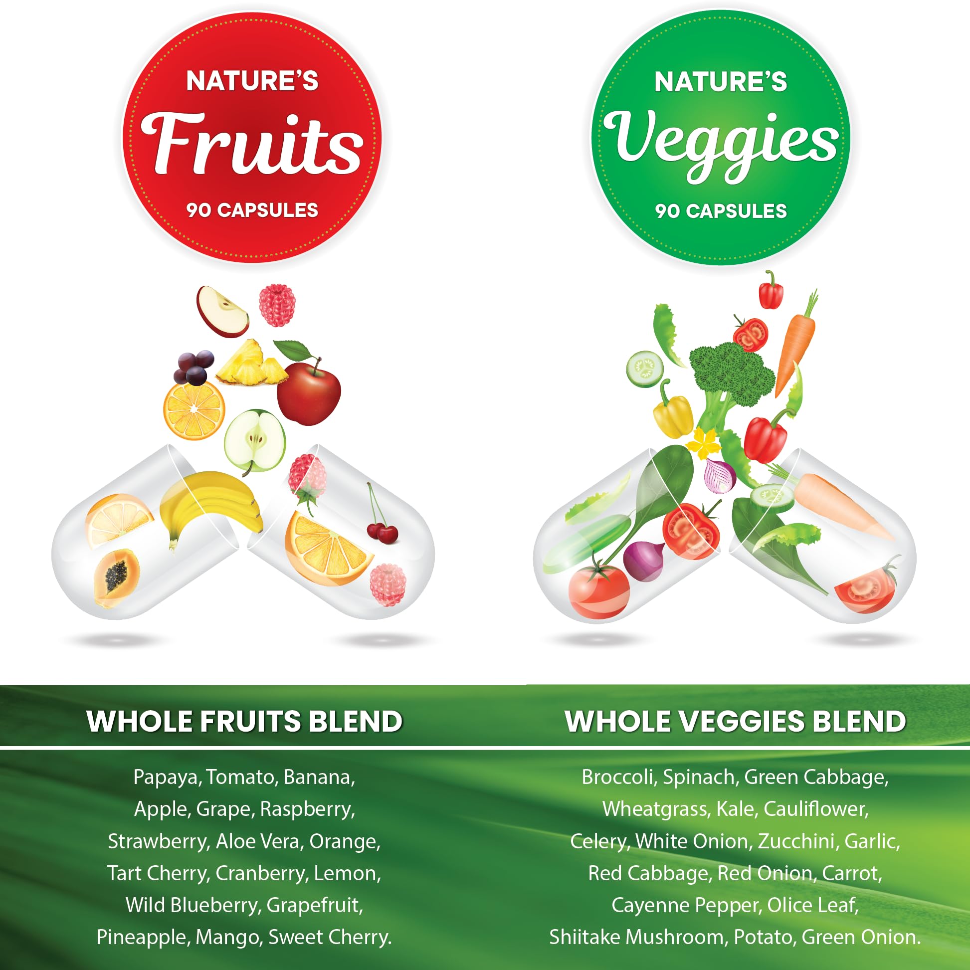 Superfood MD ingredientes naturales frutas y verduras en mesa
