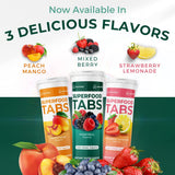 Superfood Tabs comparación de tamaño en mano, portátil para viaje