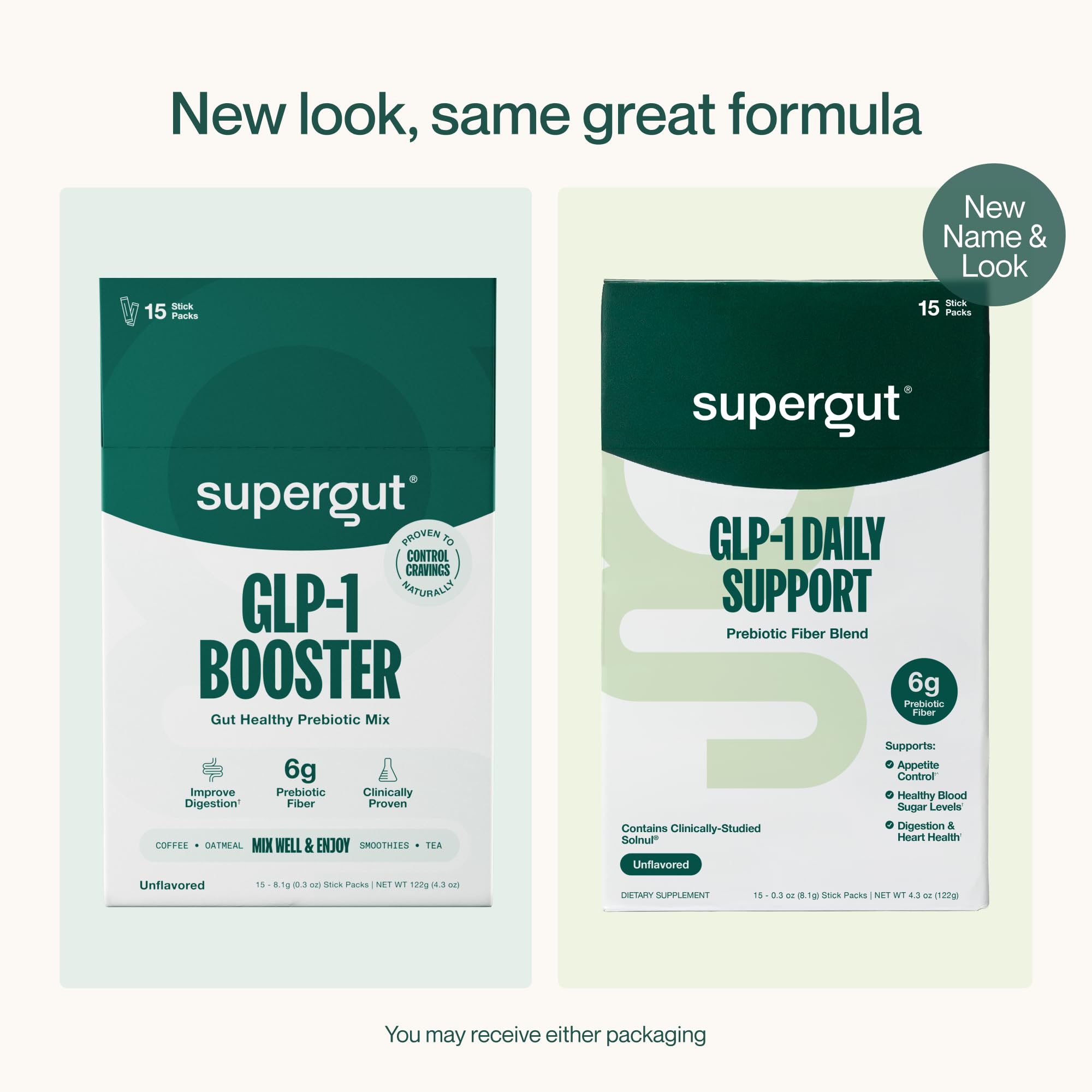 Supergut en ambiente saludable con frutas y botella, beneficio estilo de vida