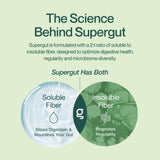 Supergut barra en mano para llevar, energía conveniente y saciedad