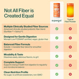 Supergut etiqueta con lista de ingredientes destacando Solnul y Sunfiber