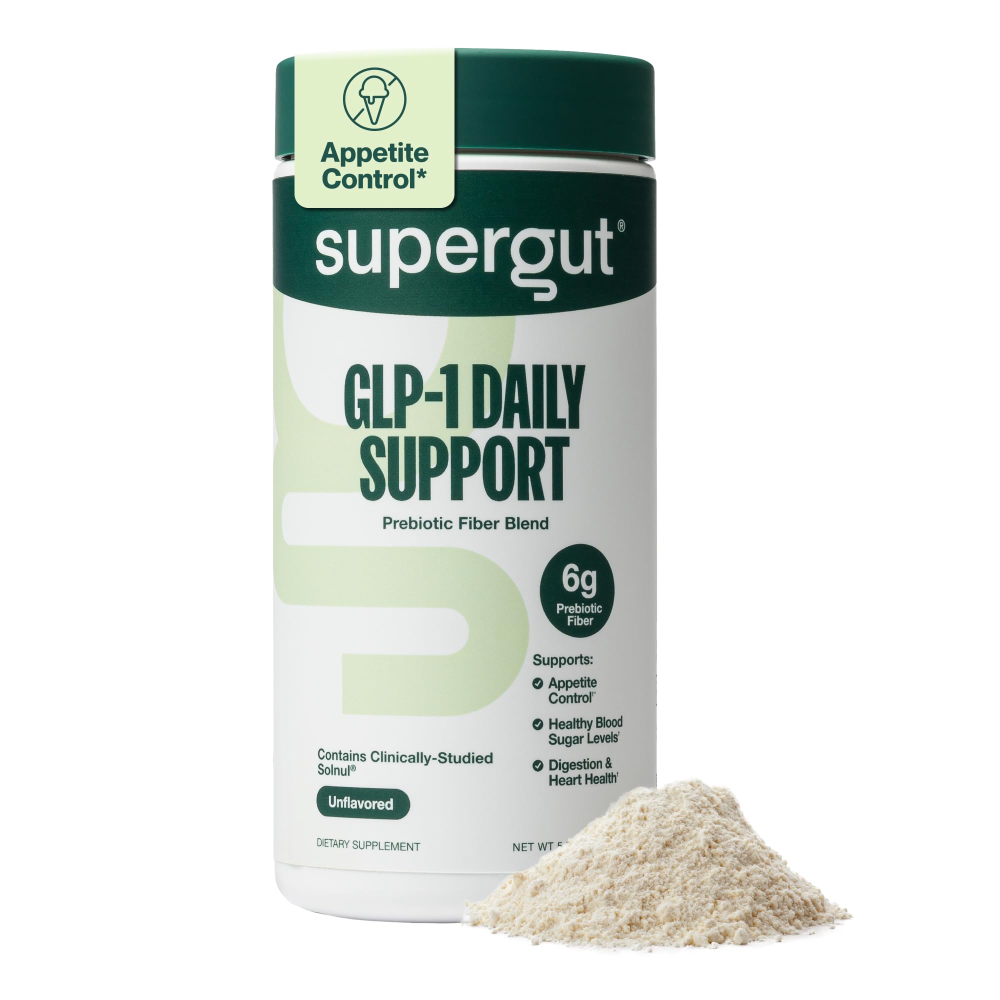 Supergut frente del empaque mostrando la marca y beneficios para el intestino