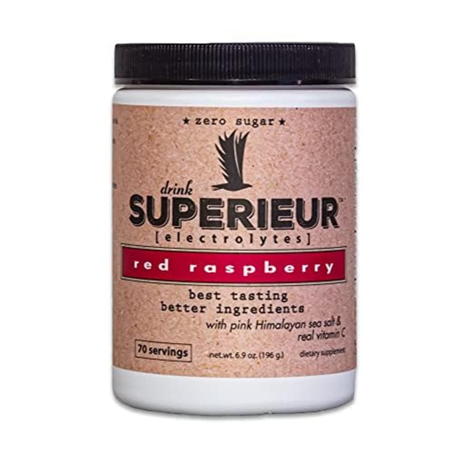 Superieur etiqueta con ingredientes y beneficios claridad sobre origen natural