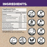 Superieur etiqueta con ingredientes naturales y origen marino claramente visibles