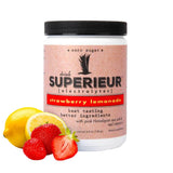 Superieur frasco frontal mostrando etiqueta clara y beneficios naturales
