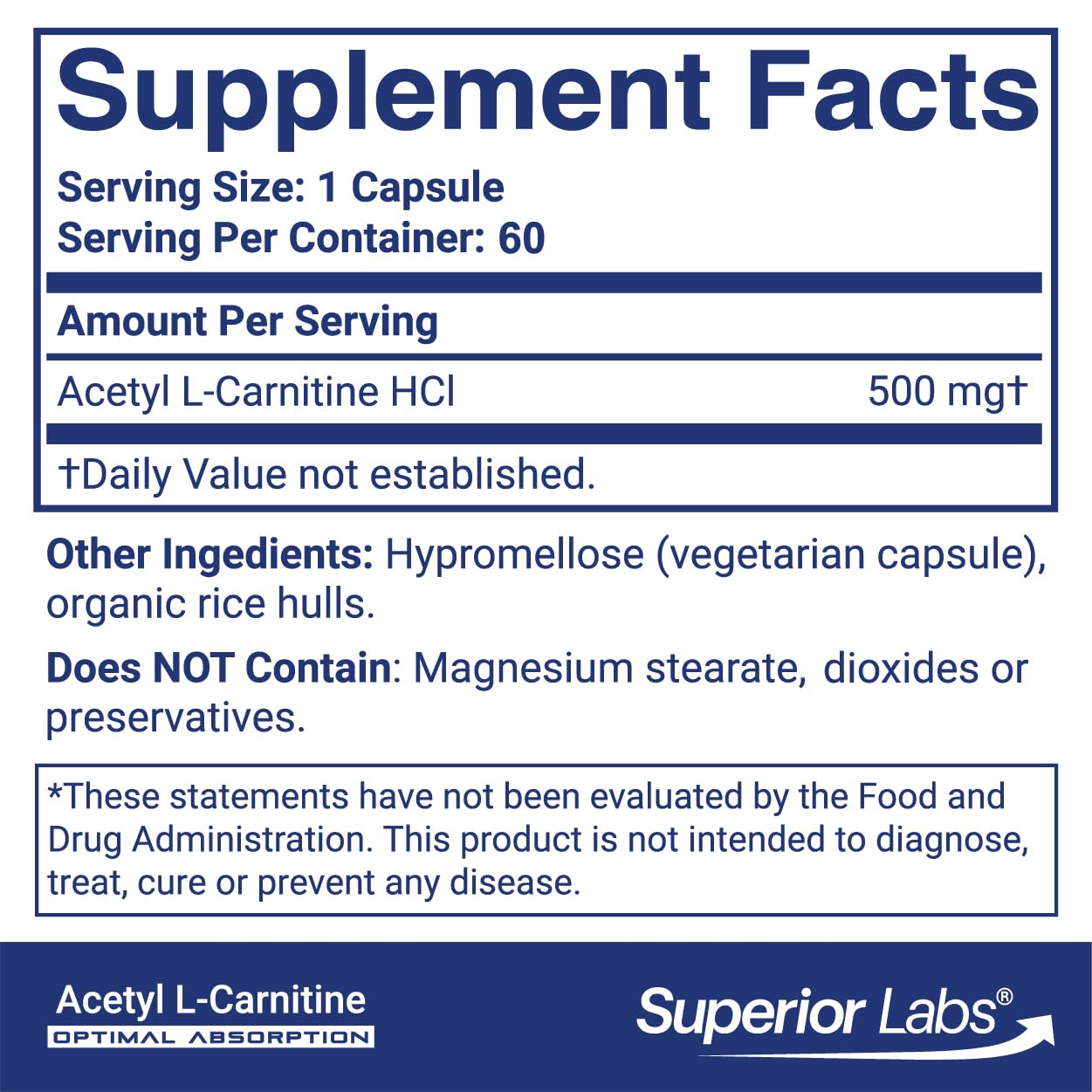 Superior Labs cápsula vegetal en primer plano, enfoque en pureza
