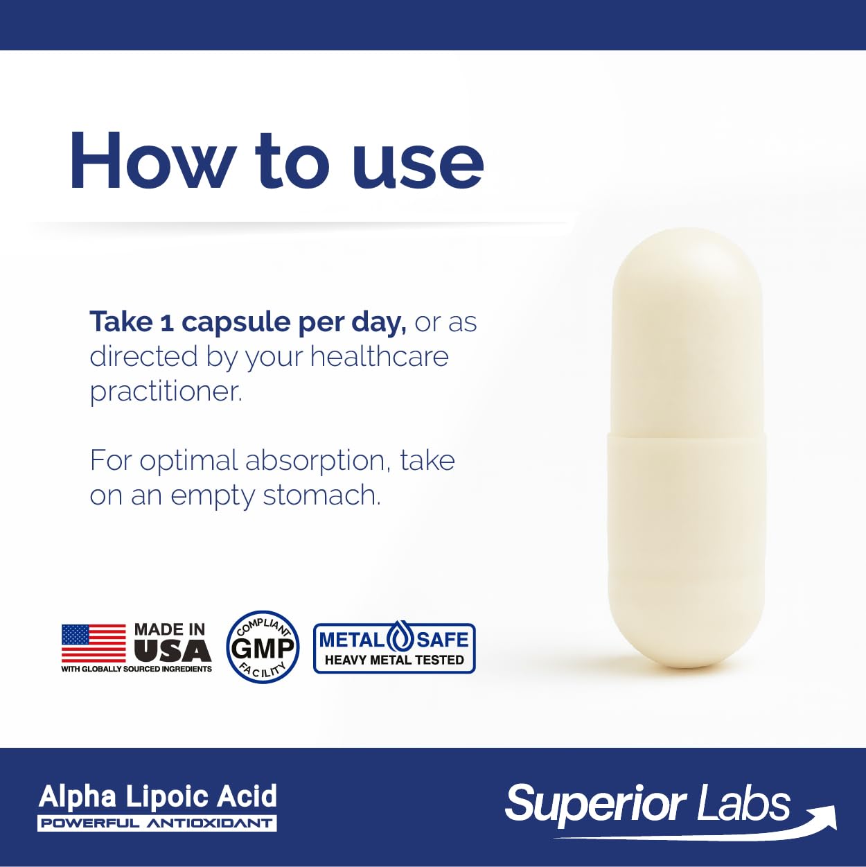 Superior Labs cápsulas en mano mostrando tamaño y facilidad de uso