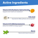 Superior Source gráfico de ingredientes activos B-12 B-6 ácido fólico