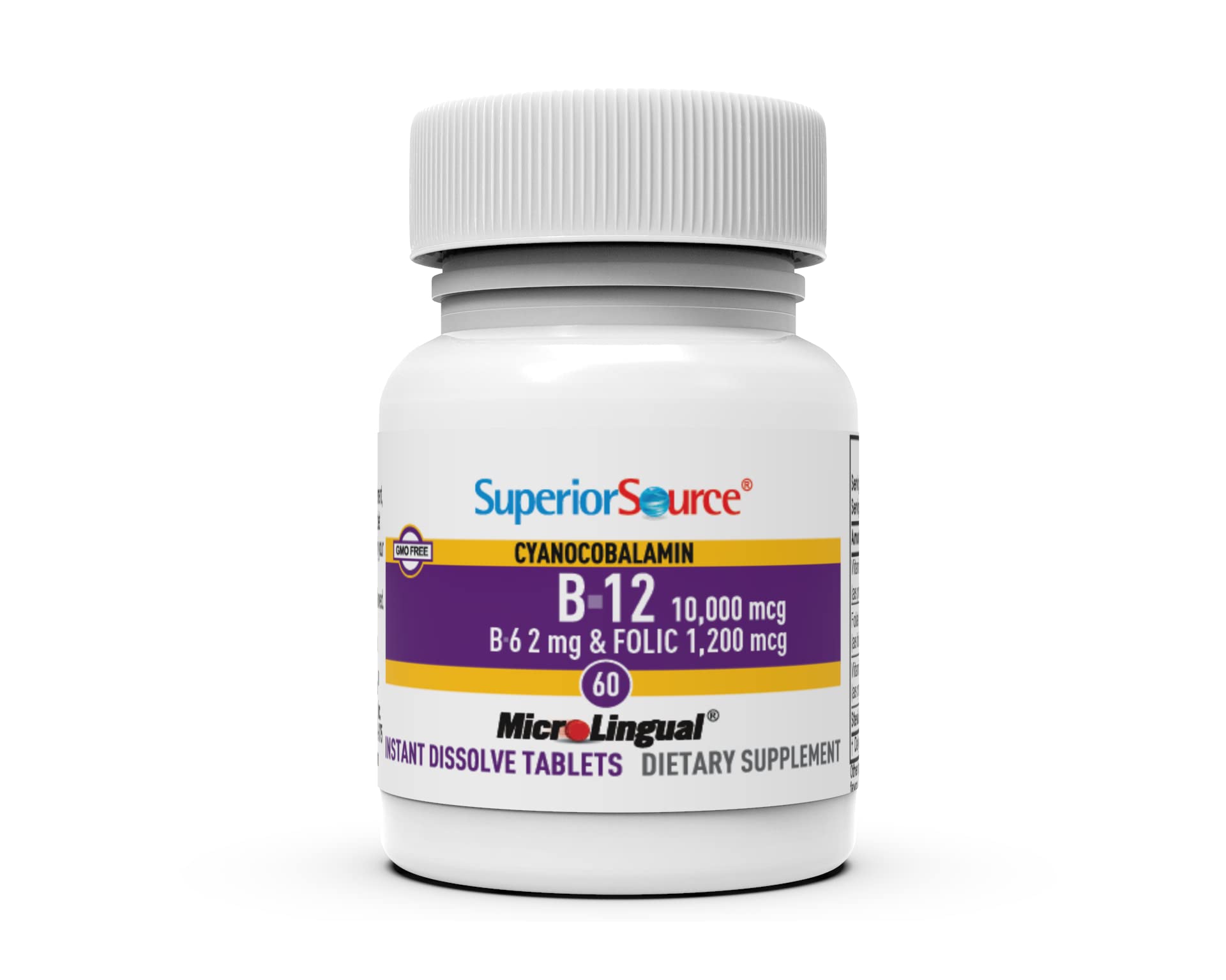 Superior Source tableta disolviéndose debajo de la lengua para absorción rápida