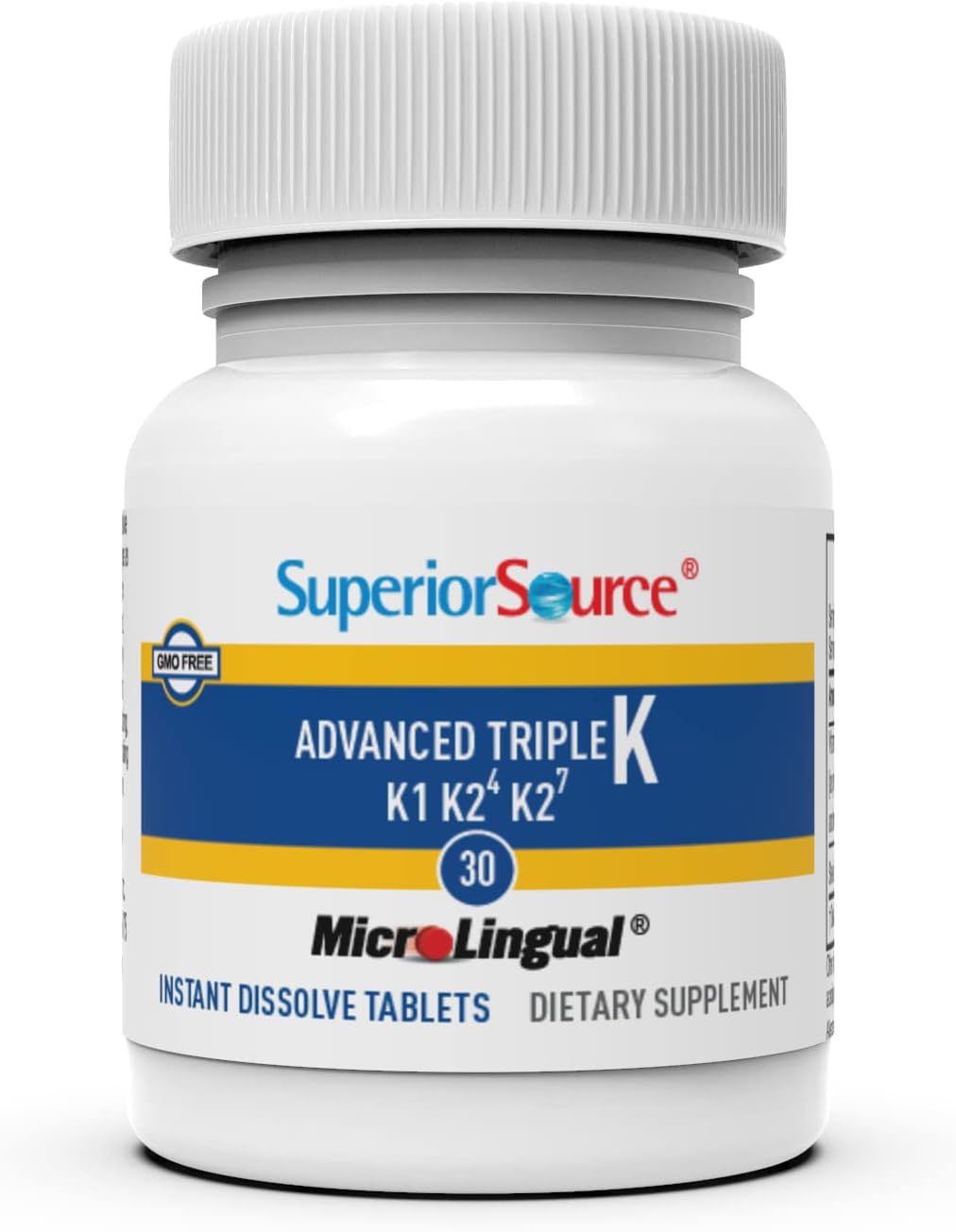 Superior Source envase abierto con tabletas visibles para conveniencia