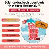 SuperMush gomita detalle textura atractivo para consumo diario